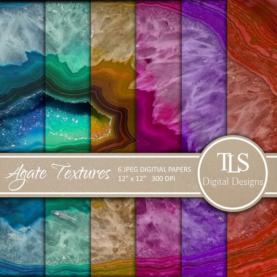 Agate stone scrapbook paper scrapbooking digital paper ...