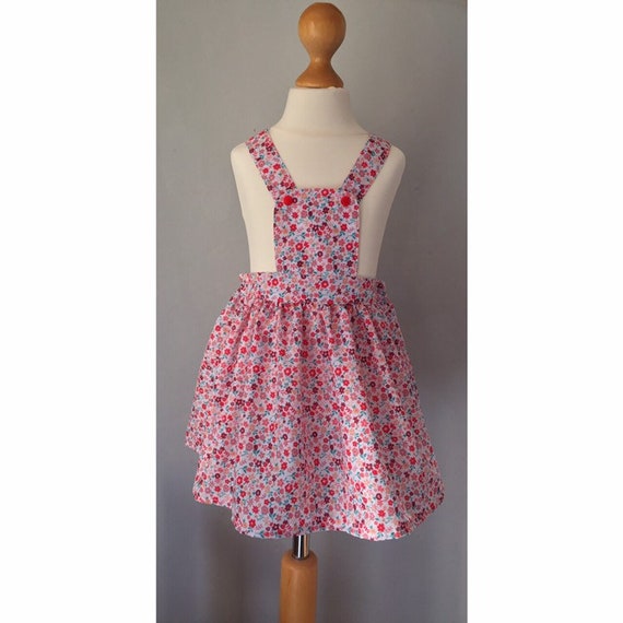 floral pinafore dress