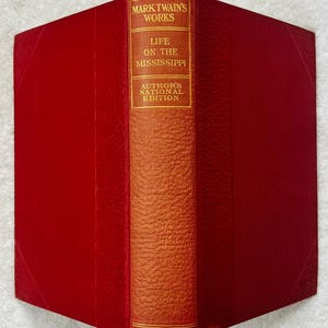 MARK TWAIN - Livet på Mississippi - Inbunden utgåva från 1910