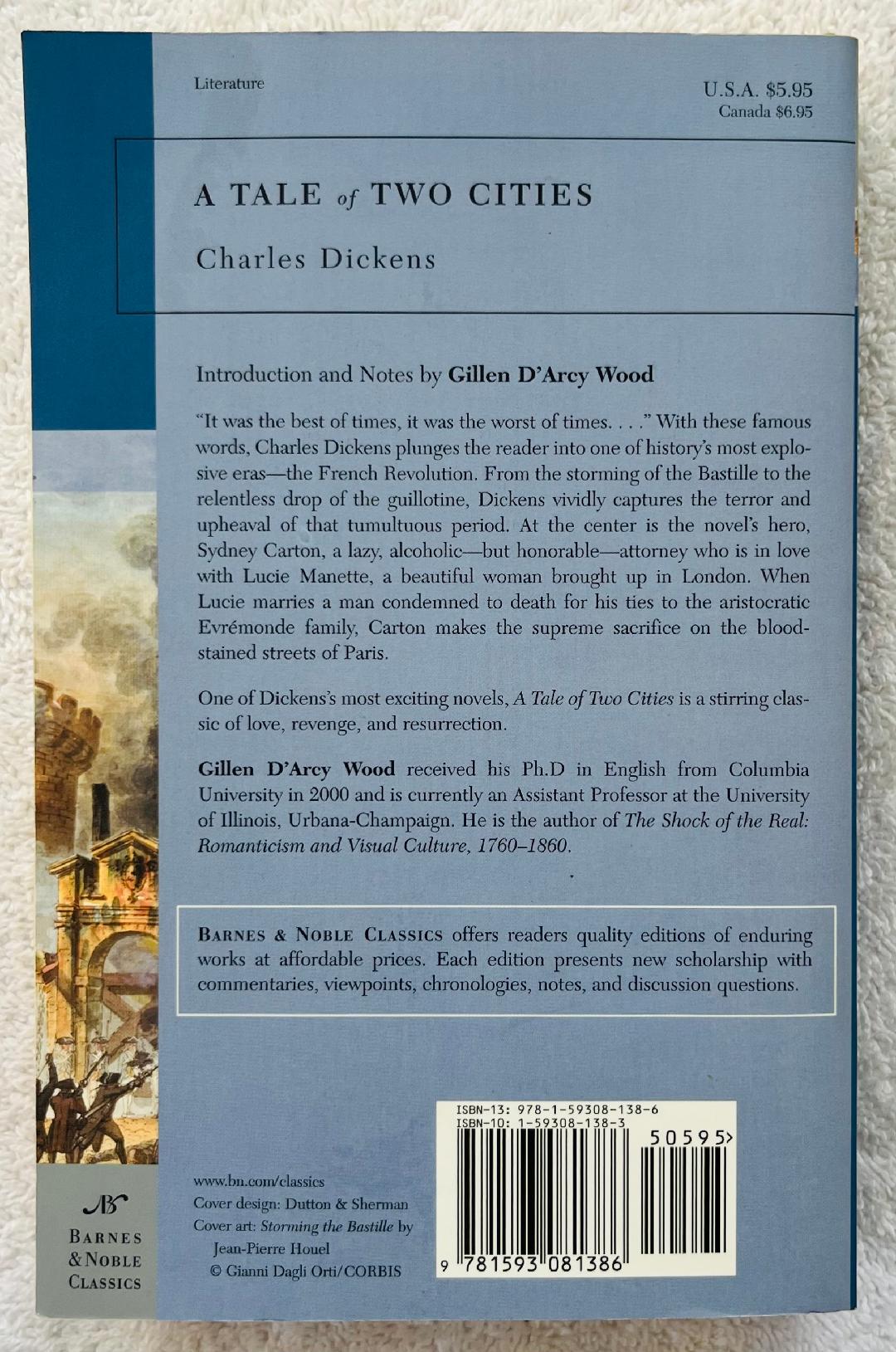 CHARLES DICKENS - A Tale of Two Cities - Barnes & Noble Classics Soft ...