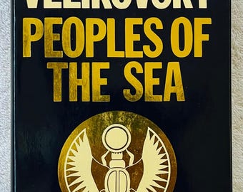 IMMANUEL VELIKOVSKY - Pueblos del Mar - 1977 Primera edición de tapa dura del Reino Unido en dj - Edades en el Caos