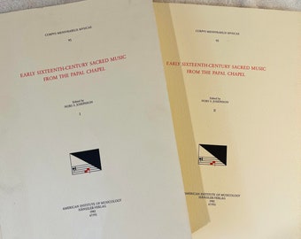 RARE Sacred Music - Early Sixteenth-Century Sacred Music From the Papal Chapel - Complete 2 Volume Set