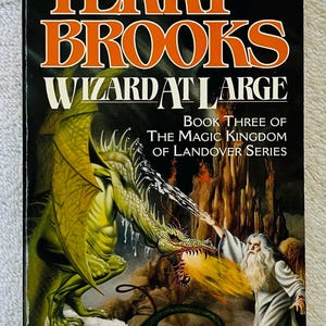 TERRY BROOKS - Wizard At Large - 1989 Fantasy Paperback - Landover Novel