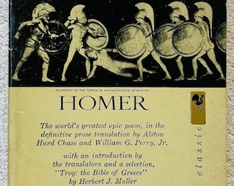 HOMERO - La Ilíada - Libro de bolsillo clásico de Bantam de 1960