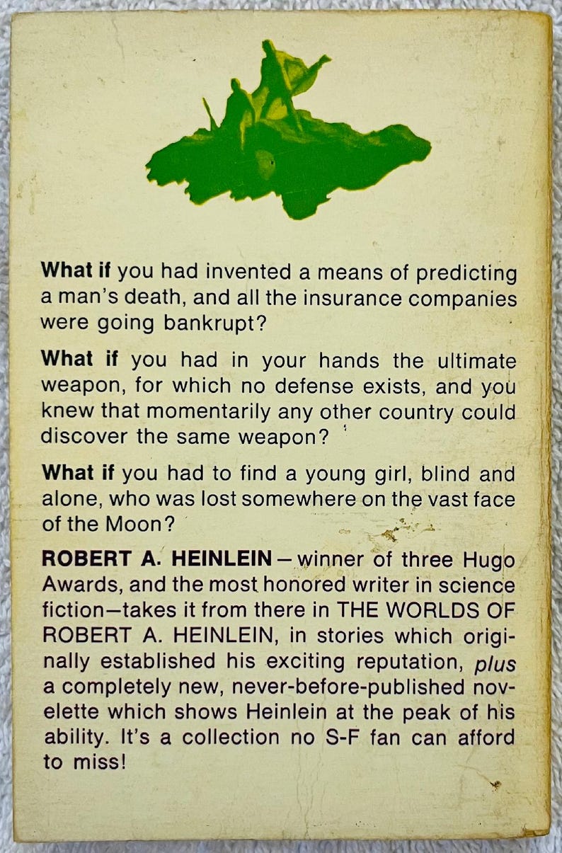 The Worlds of ROBERT A. HEINLEIN - 1966 Ace Science Fiction Paperback ...