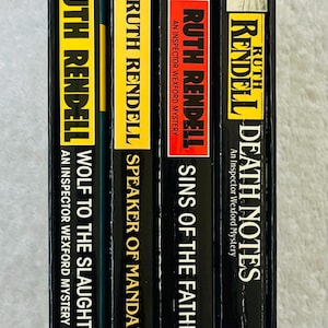 RUTH RENDELL - Boxed Set of 4 Inspektor Wexford Mysterien - Wolf zum Gemetzel / Mandarin-Sprecherin / Sünden der Väter / Todesnotizen