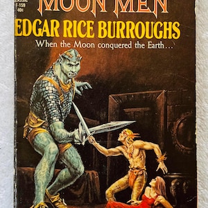 EDGAR RICE BURROUGHS - The Moon Men - 1962 Ace Paperback Science Fiction Classic