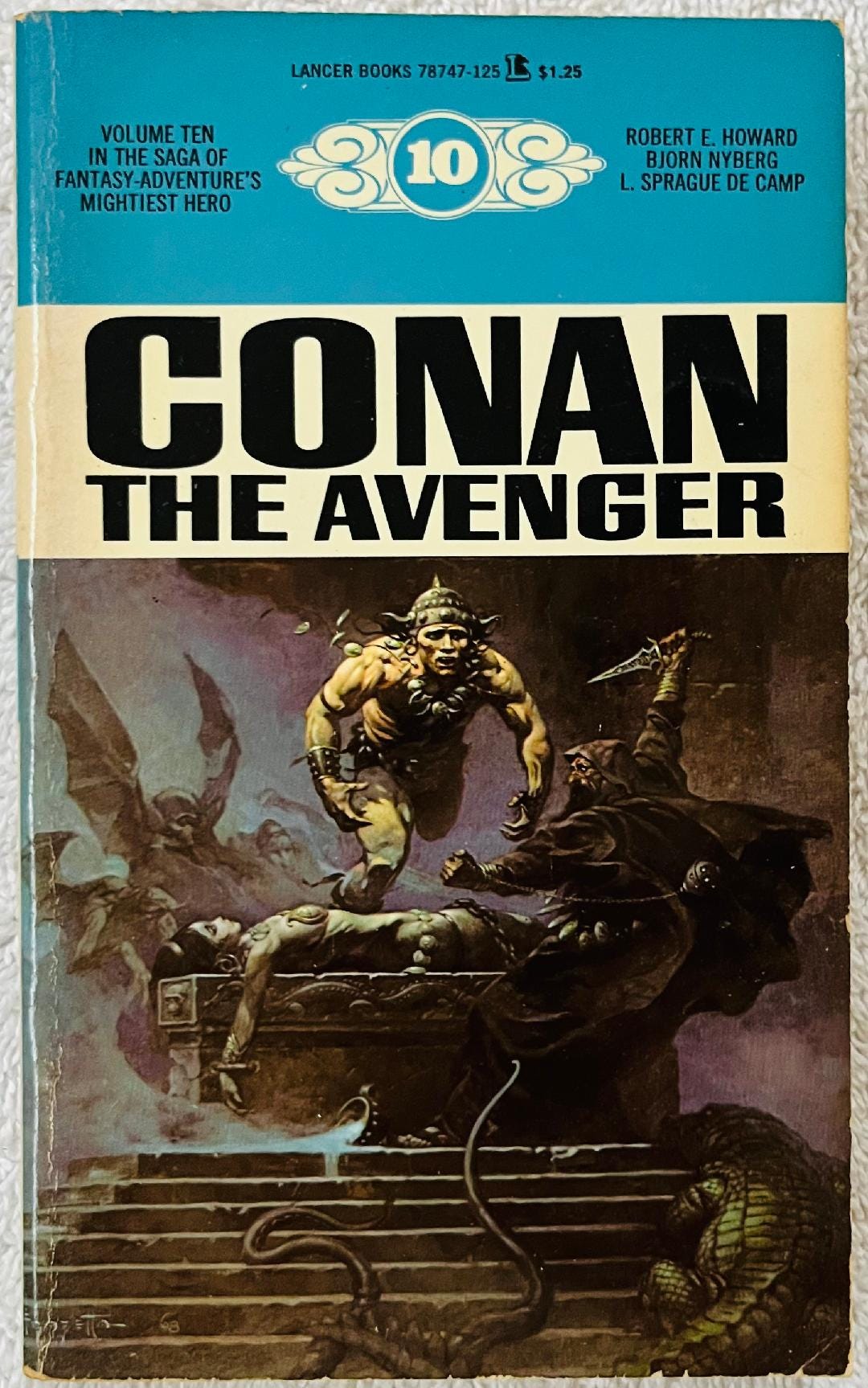ROBERT E. HOWARD Et Al - CONAN the Avenger - 1968 Paperback Sword ...