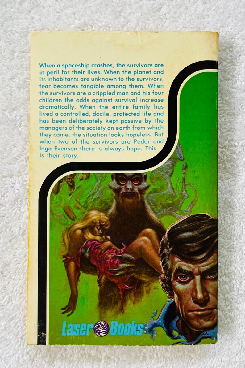 ARTHUR TOFTE - Crash Landing on Iduna - 1975 Laser Books Paperback ...
