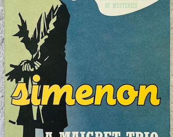 GEORGES SIMENON - A Maigret Trio - 1983 Soft Cover - Maigret's Failure / Maigret and the Lazy Burglar / Maigret in Society
