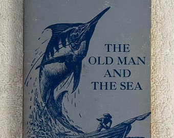 ERNEST HEMINGWAY - Der alte Mann und das Meer - Vintage Schreiber Taschenbuch