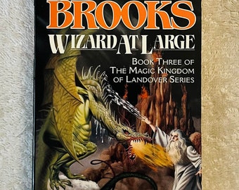 TERRY BROOKS - Wizard At Large - 1989 Livre fantastique de poche