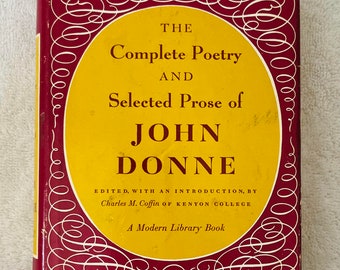 JOHN DONNE - Complete  Poetry and Prose - Vintage Modern Library Hardcover in dj