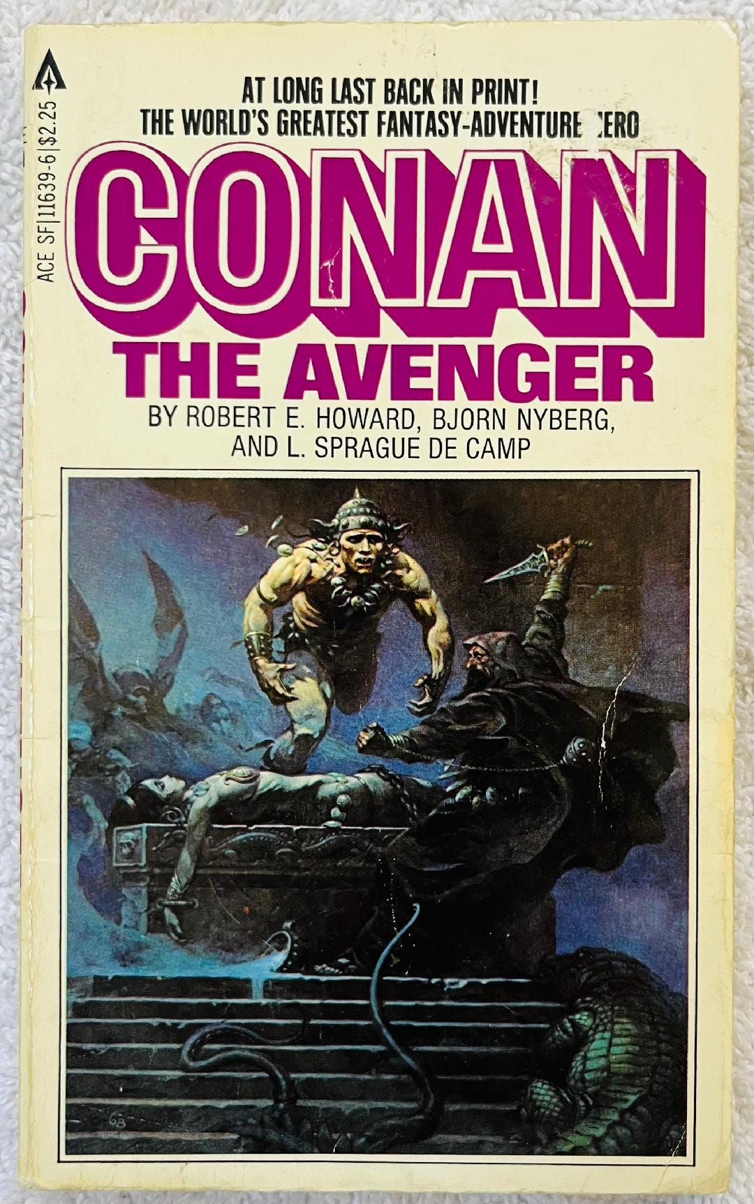 Buy ROBERT E. HOWARD Et Al - CONAN the Avenger - 1968 Paperback Sword ...
