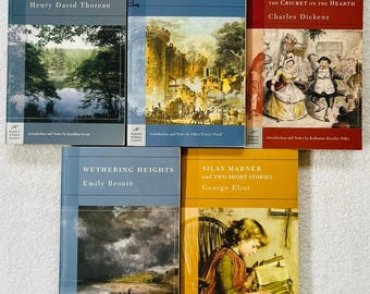Konvolut von 5 Barnes & Noble Classics Taschenbüchern – Brontë, Dickens, Thoreau, Eliot