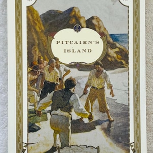 CHARLES NORDHOFF & James Norman Hall - Pitcairn&#39;s Island - Nice Soft Cover Edition - Sequel to Mutiny On the Bounty