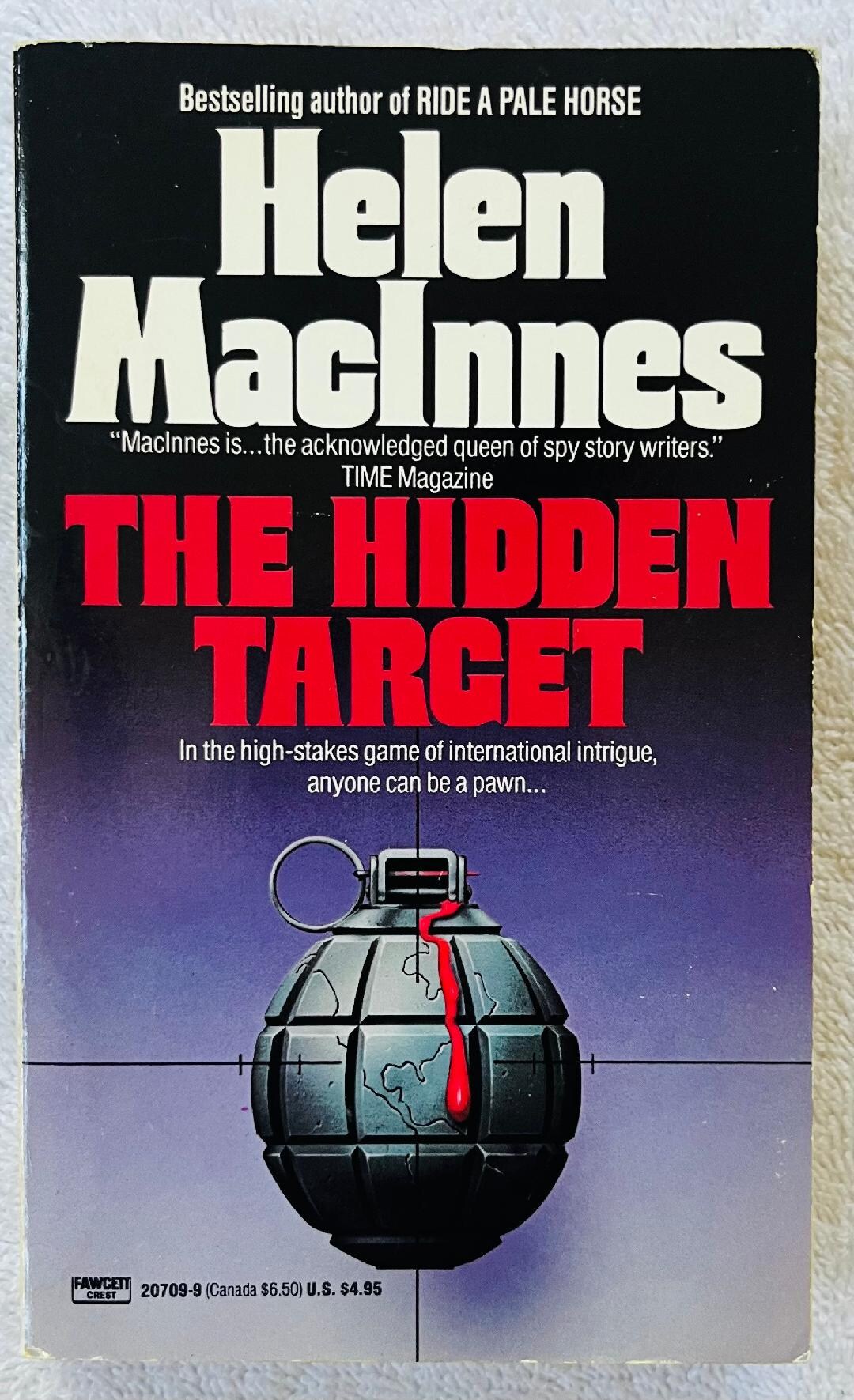 HELEN MACINNES - the Hidden Target - 1989 Fawcett Crest Paperback - Etsy