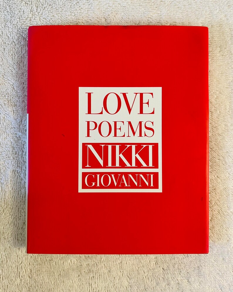 NIKKI GIOVANNI Love Poems 1997 First Printing Hardcover in - Etsy