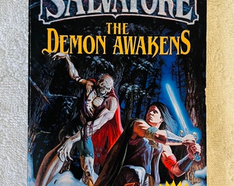 R. A. SALVATORE - The Demon Awakens - 1998 SIGNED Paperback Fantasy