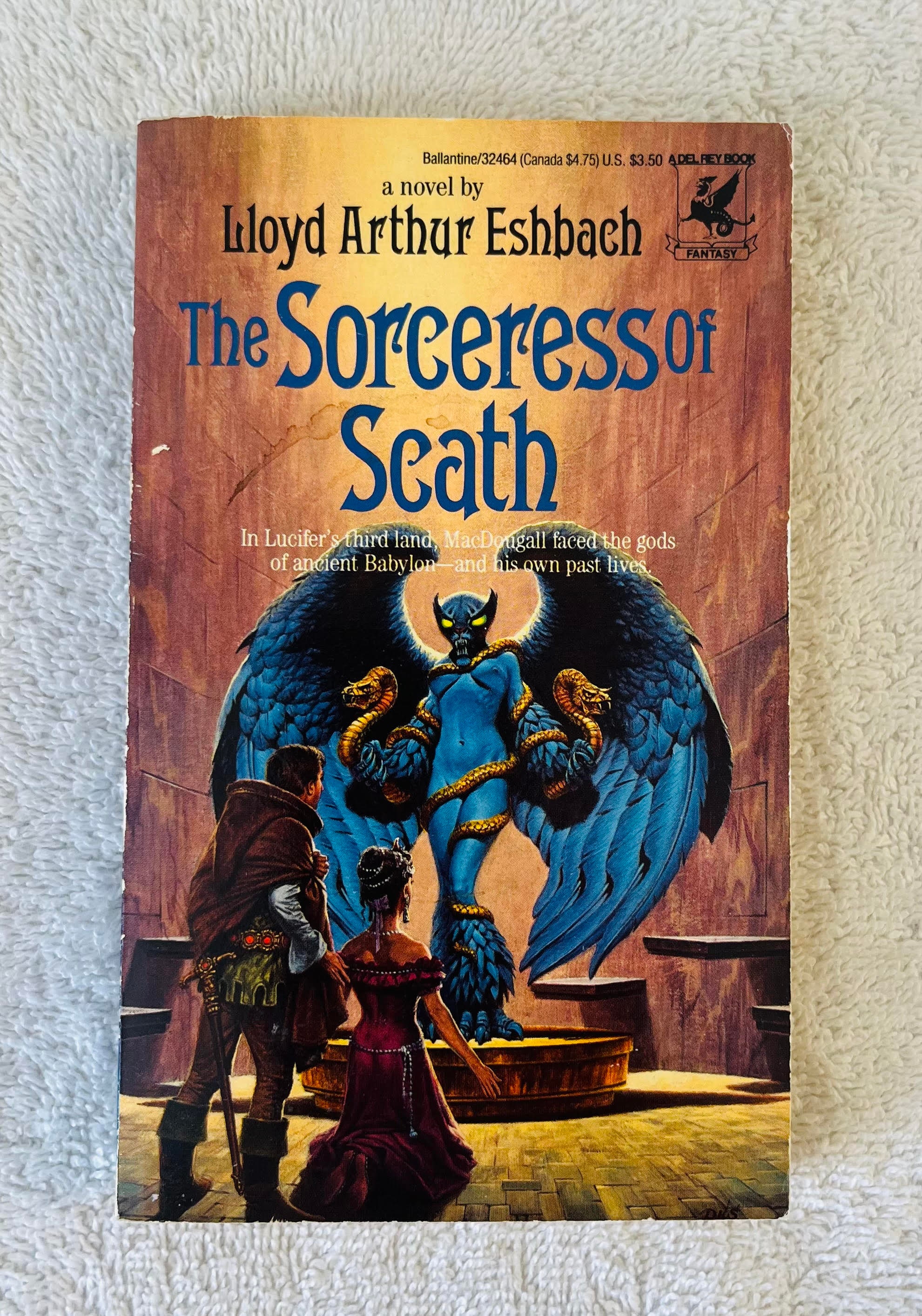 LLOYD ARTHUR ESHBACH - The Sorceress of Scath - 1988 Ballantine Paperback Fantasy First Printing