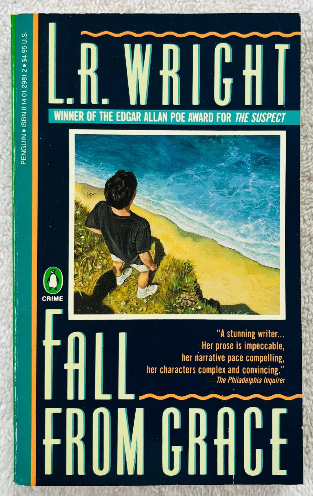 L. R. WRIGHT Fall From Grace 1992 Penguin Paperback Mystery