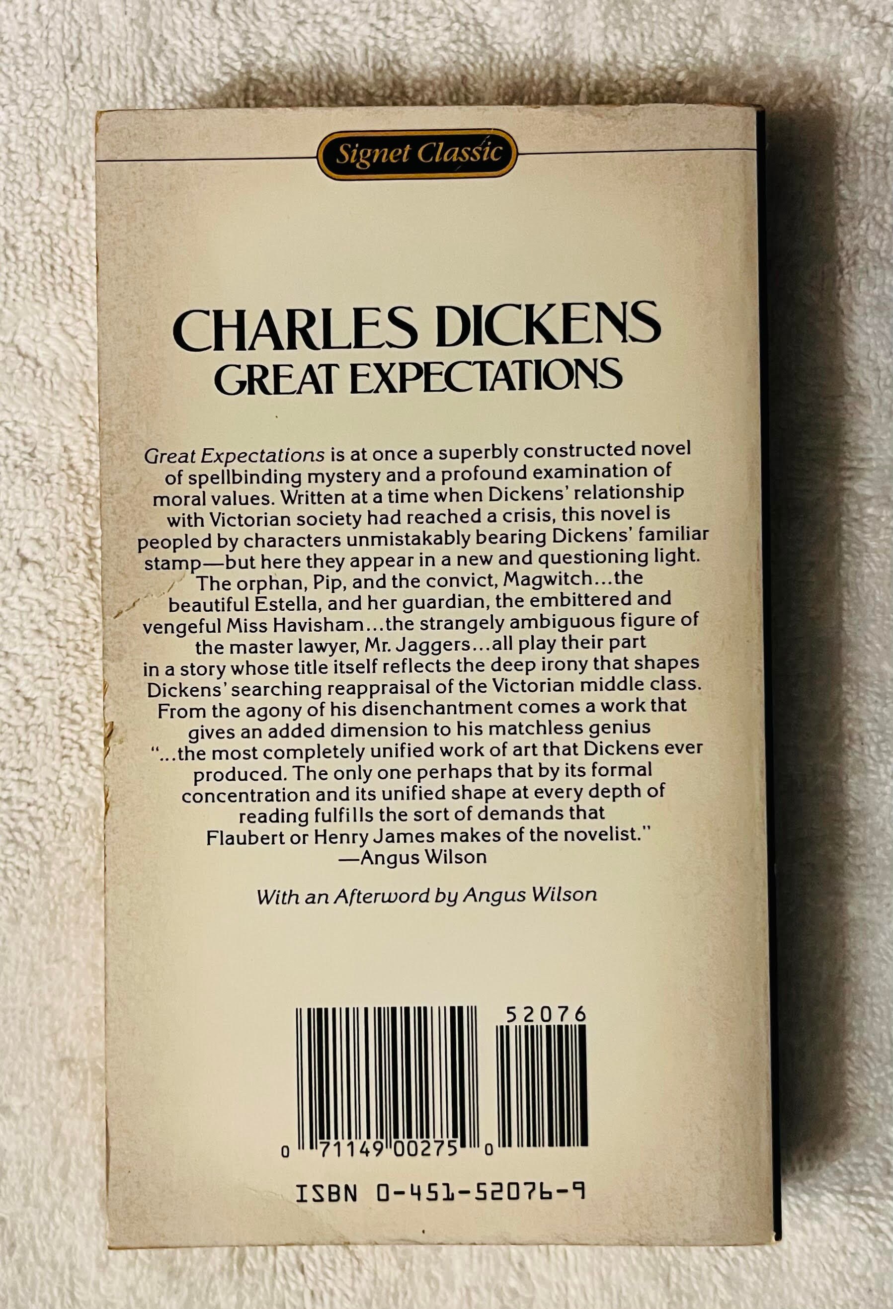 CHARLES DICKENS - Great Expectation - 1980 Signet Classics Paperback - Etsy