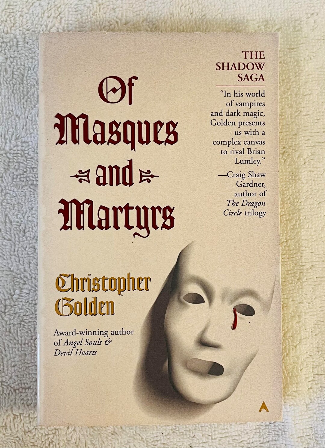 CHRISTOPHER GOLDEN of Masques and Martyrs 1998 Paperback Horror First Printing the Shadow Saga