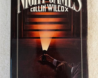 COLLIN WILCOX - Night Games - 1986 Capa dura, primeira impressão em Dj