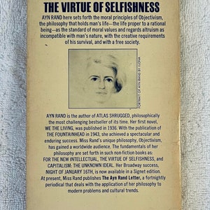 Ayn Rand The Virtue Of Selfishness 1964 Signet Paperback Etsy Ayn Rand The Virtue Of Selfishness 1964 Signet Paperback Etsy