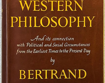 BERTRAND RUSSELL - History of Western Philosophy - 1946 First Edition Hardcover in dj