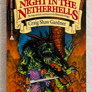CRAIG SHAW GARDNER - A Night In the Netherhells - 1987 First Printing Paperback