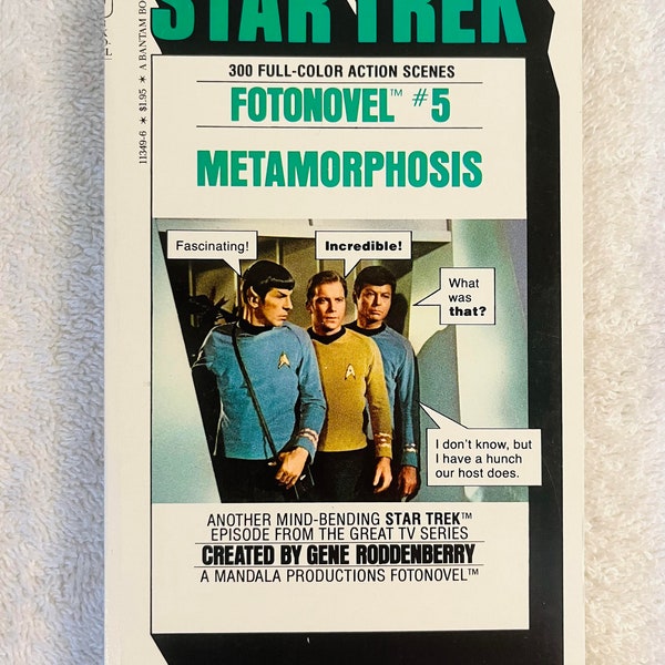 STAR TREK FOTONOVEL #5: Metamorphosis - 1978 First Printing Paperback