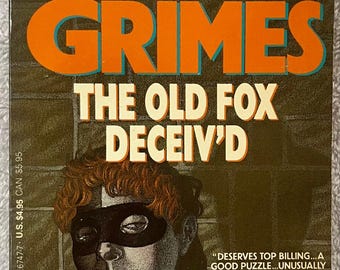 MARTHA GRIMES - The Old Fox Deceiv'd - 1991 Dell Paperback Mystery