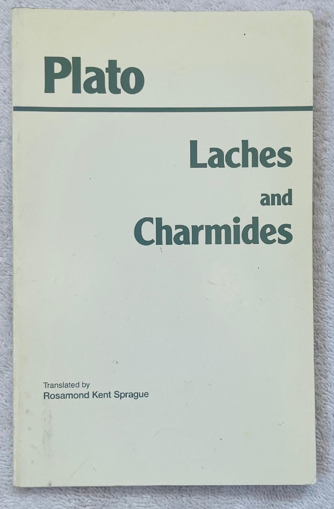 PLATO - Laches and Charmides - 1992 Hackett Soft Cover Edition - Etsy