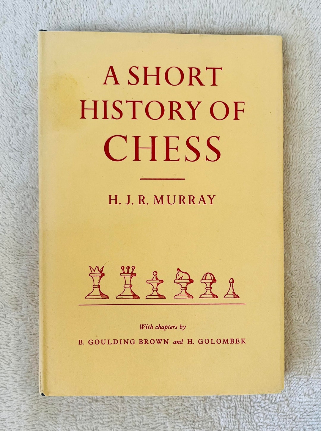 H J R MURRAY A Short History of Chess 1963 First Edition Etsy
