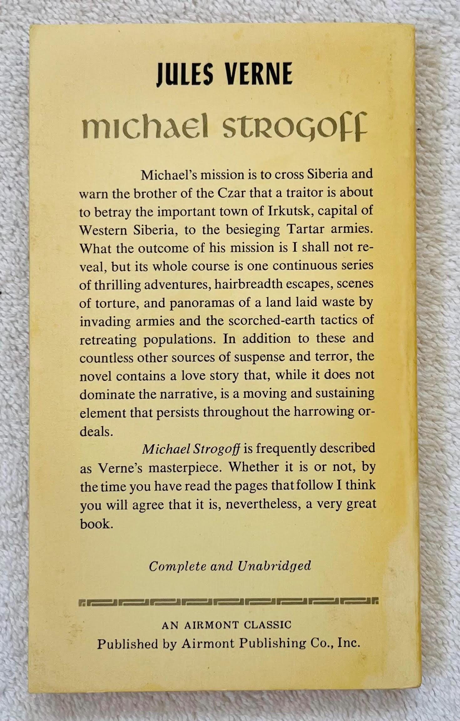 JULES VERNE - Michael Strogoff - 1964 Airmont Paperback Classic - Etsy