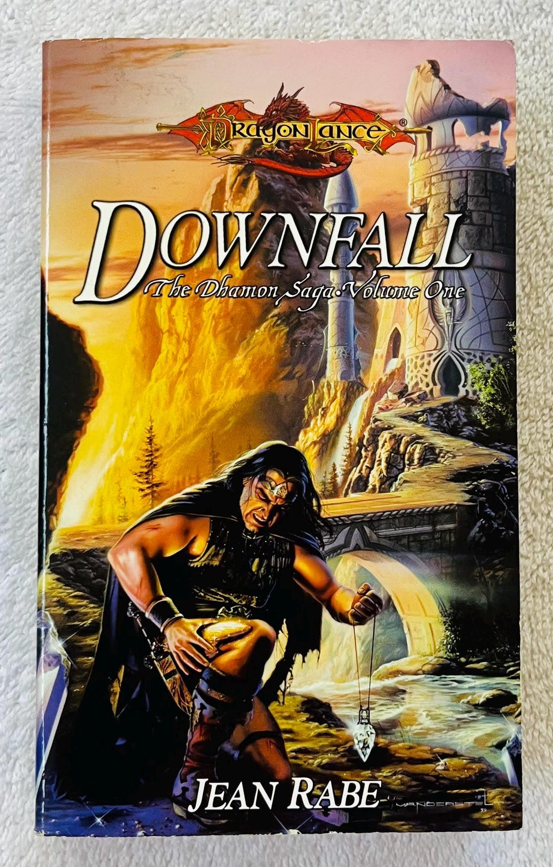 Jean Rabe Author JEAN RABE - Dragonlance: Downfall - First Printing Paperback - the ...