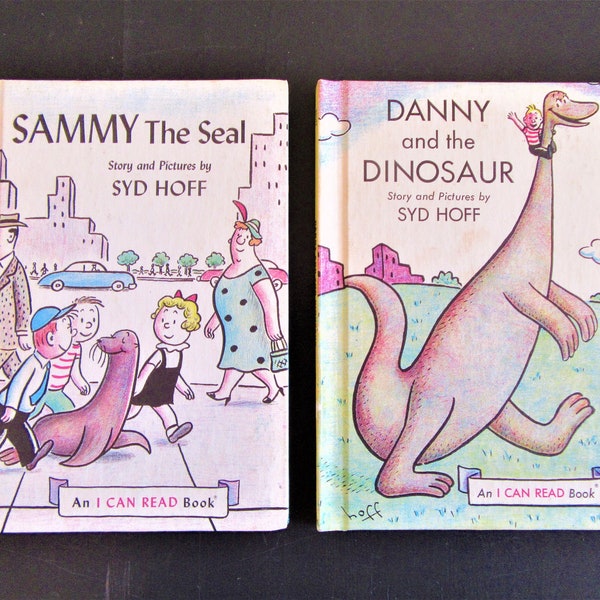 1950's Vintage DANNY and the DINOSAUR / SAMMY the Seal / By Syd Hoff / Choose One / Hardcover / I Can Read Book