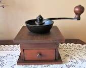 VINTAGE COFFEE MILL Coffee Grinder Antique Coffee Maker Vintage Kitchen Kitchen Appliance Gift for Her Home Decor Primitive Decor Country