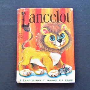 1963 Vintage LANCELOT / Rand McNally Junior Elf Book / By Marjorie Barrows / Illustrated by Jean Tamburine / Children&#39;s Reader
