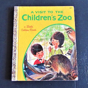 1969 A Visit to the Children&#39;s Zoo / LITTLE GOLDEN BOOK / by Barbara Shook Hazen / Illustrated by Mel Crawford / Children&#39;s Book