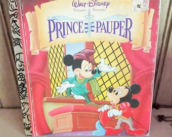 Vintage 1990 Disney&#39;s The Prince and the Pauper Little Golden Book