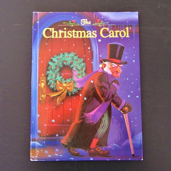 1995 Vintage A CHRISTMAS CAROL / Walt Disney Book / Landoll / Picture Book / Children's Literature / Classic Tale