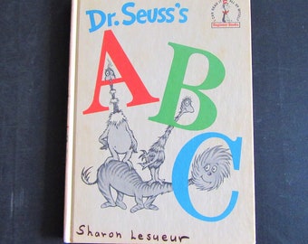 1963 Vintage Dr. Seuss's ABC Hardcover Book: Book Club Edition