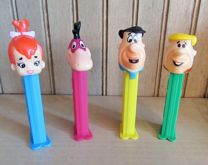 Flintstones PEZ, Vintage PEZ, Set of PEZ Dispensers, Fred Flintstone