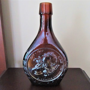 Vintage Wheaton Glass Alexander Graham Bell Collector Bottle