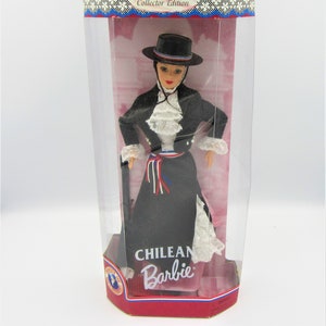 1997 MATTEL BARBIE Doll Chilean Barbie Dolls of the World Barbie NRFB in Unopened Box Mint Condition #18559