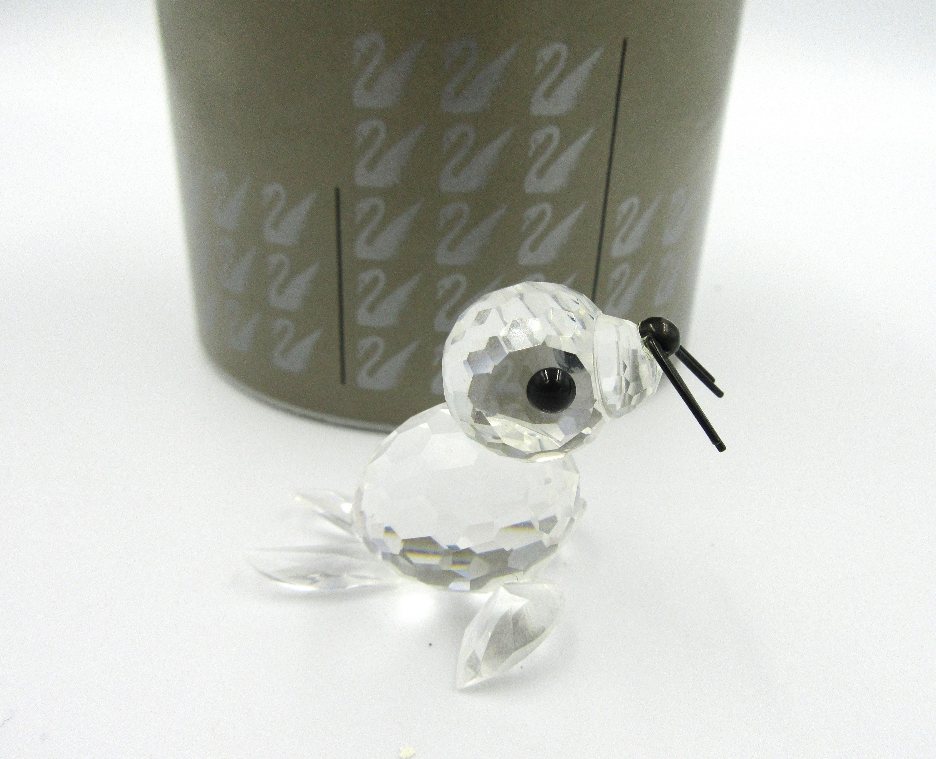 Vintage Swarovski Crystal Baby Seal Figurine: Kingdoms of Ice and