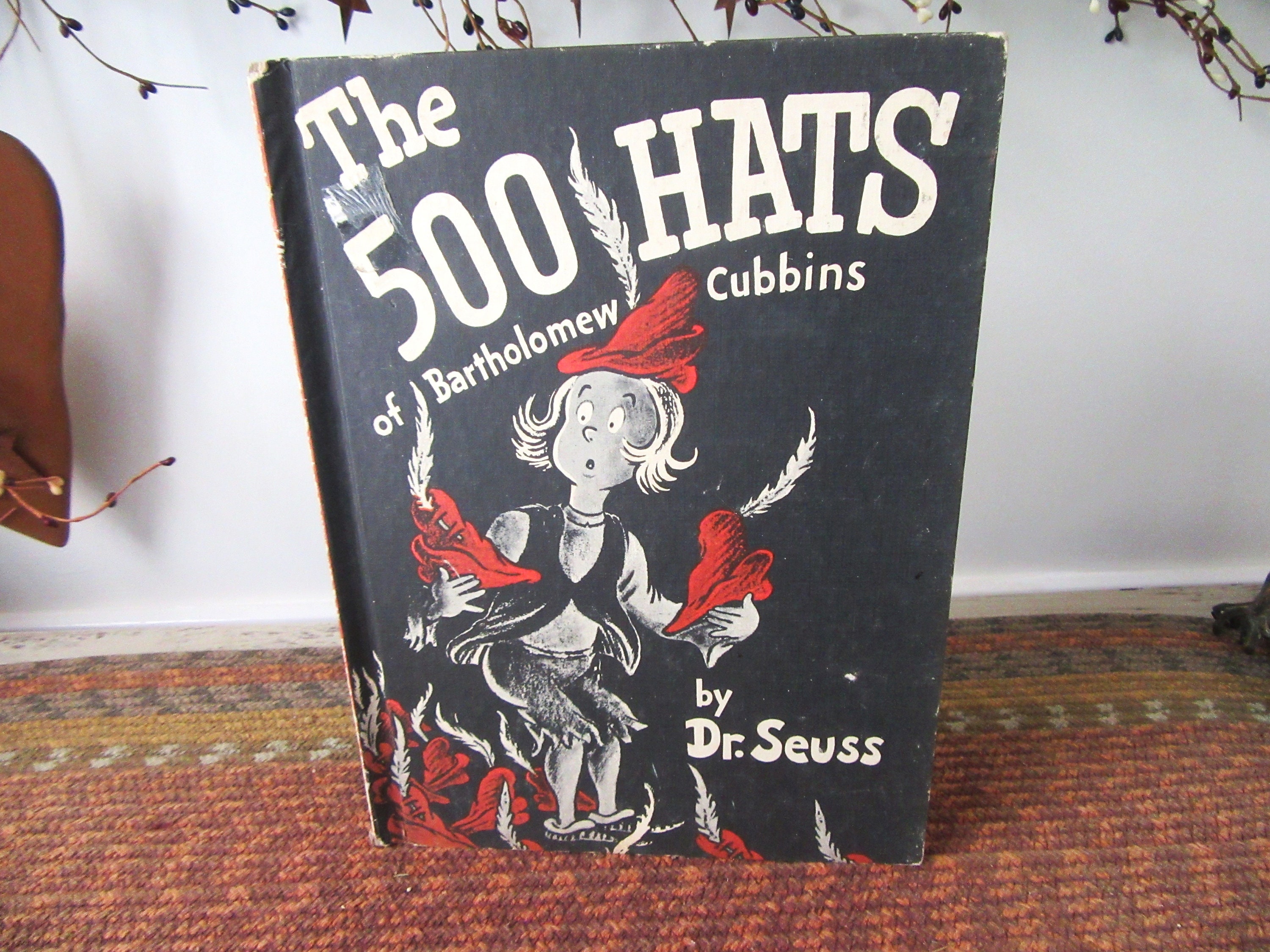 1938 DR SEUSS The 500 Hats of Bartholomew Cubbins First Edition Hardcover  Children's Book