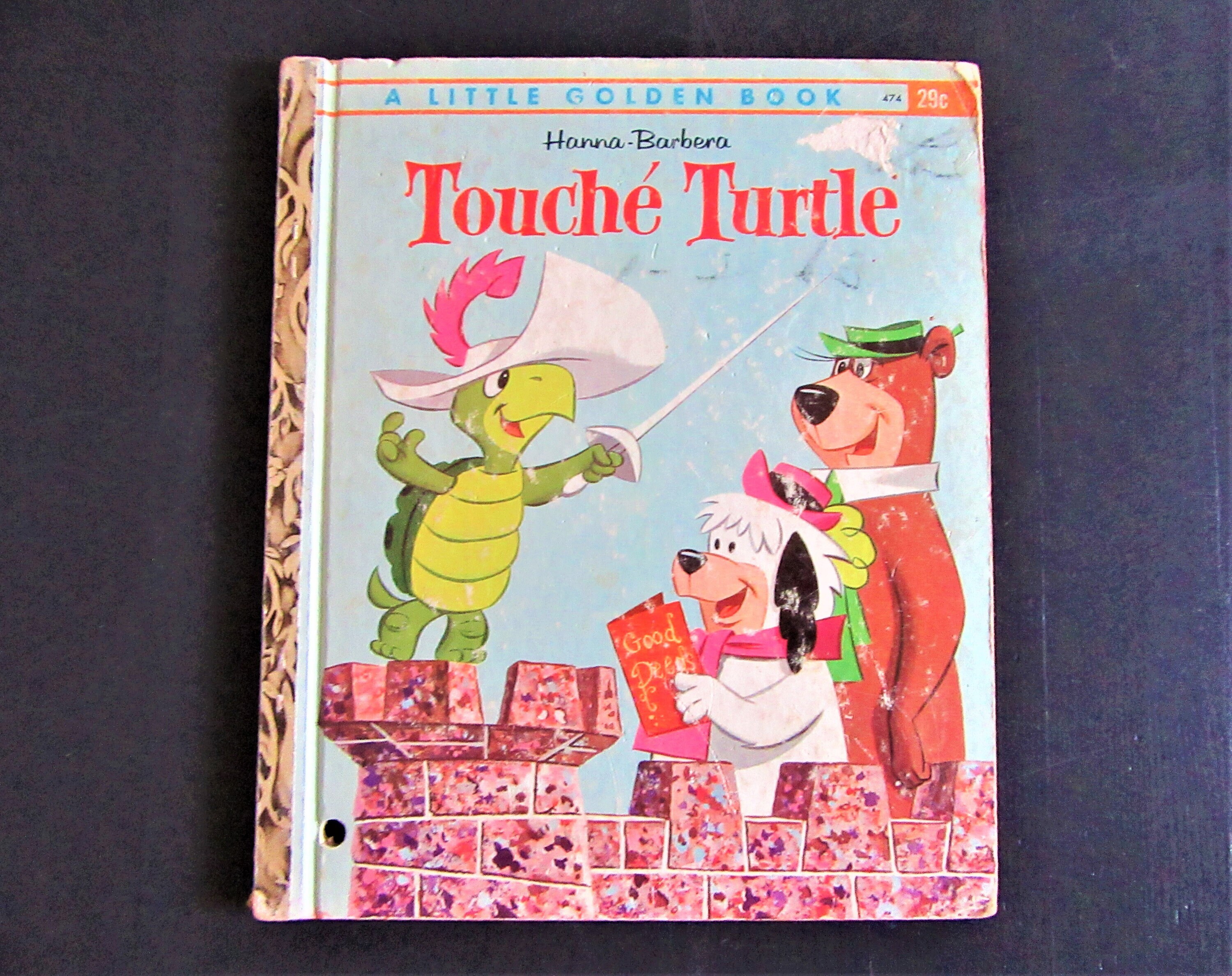 Vintage Wooden Turtle Brush Hand Held Detailed Adorable Kitschy Folktale  Turtle Character Hand Brush Mid Century Kid's Brush 